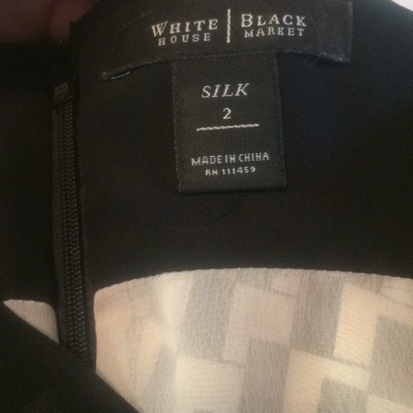 White House Black Market silk sheath dress size 2 - Picture 2 of 5